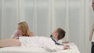  Innocent Mormon teen welcomes new member by sucking him off