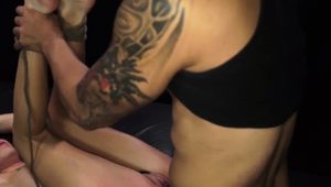 Red head punishment and extreme bondage insertions Angry boy