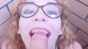  POV Glasses Teen Rough Slap Face Fuck