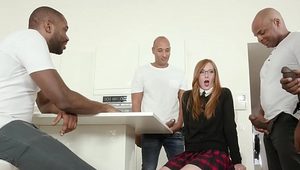  PrivateBlack - Schoolgirl Linda Sweet In Double Anal Orgy&excl;