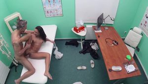  A doctor with a large cock fucks a young girl in hospital. HD