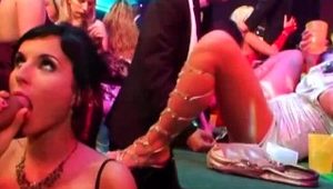  Bitches take dicks at casino party