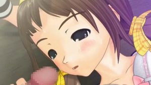  Horny 3D hentai maid sucking dick