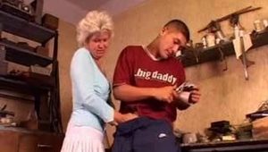  Grand-Mother trying something with her young lover!.F70