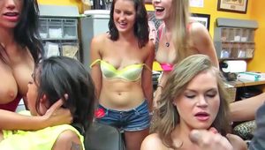  A couple of cock and a shitload of horny cunt equals raunchy orgy