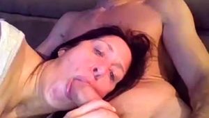  Enticing mature wife delivers a sensual blowjob on webcam